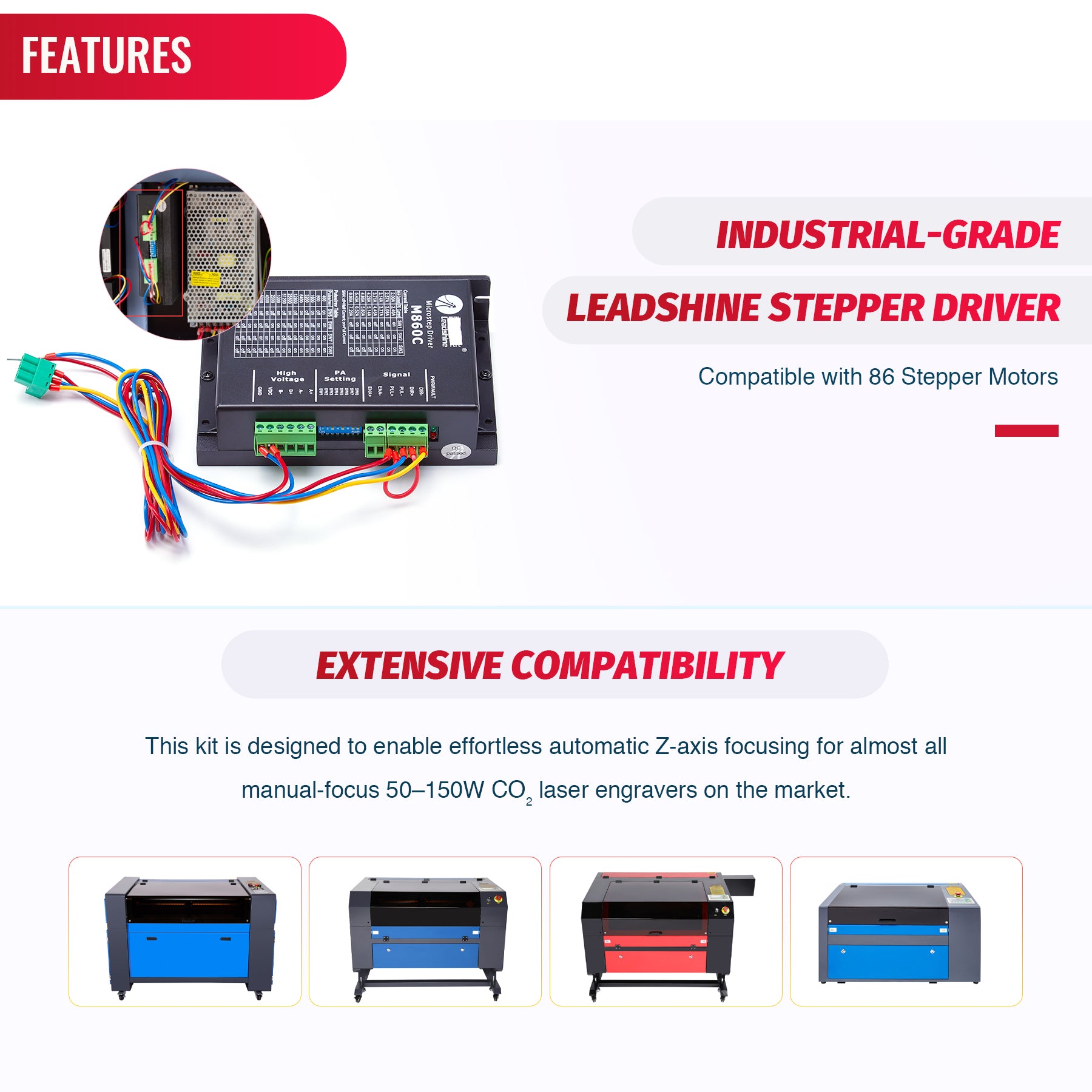 Laser Autofocus Kit for CO2 Laser Engravers & Cutters | AFF100