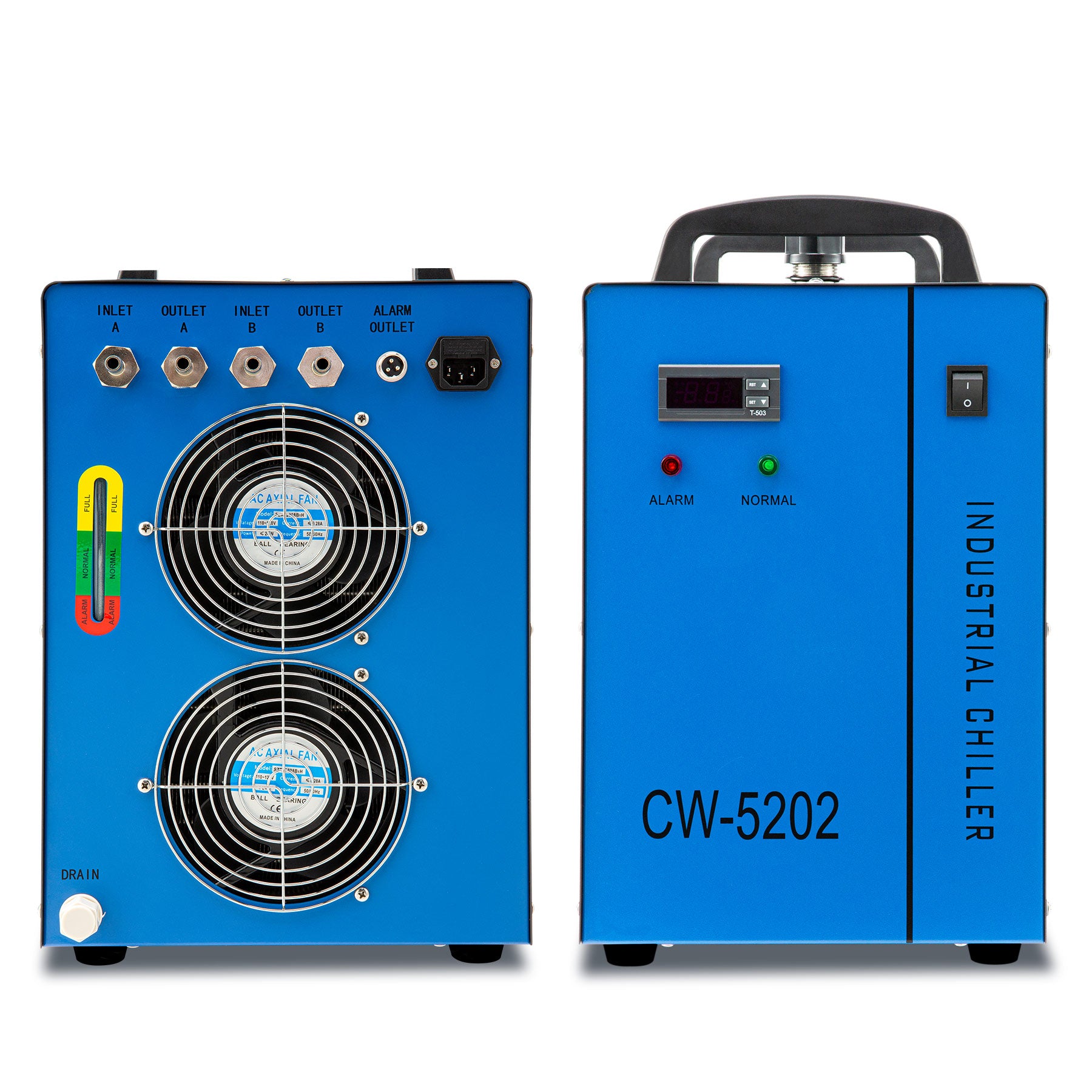 Industrial Water Chiller & Cooler for 50W-150W CO2 Laser Cutter | LCW-5202