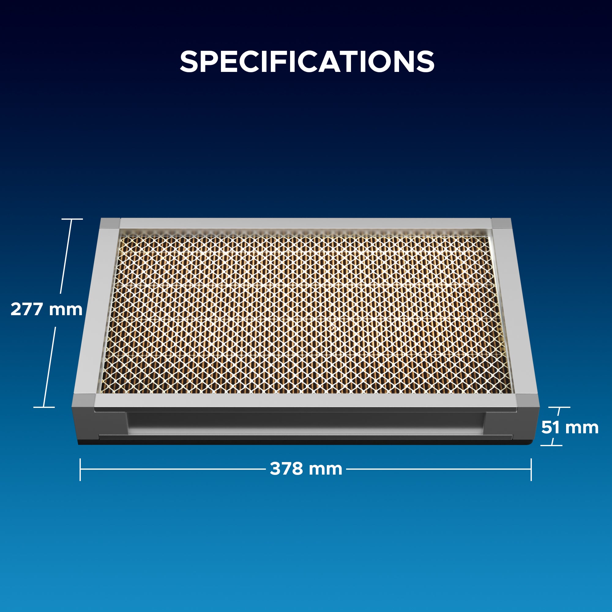 PM0.3 PP Air Filter Set, 2 Piece Polypropylene Replacement Air Filter Set for 0300 Fume Extractor Air Purifier | LSP-2300