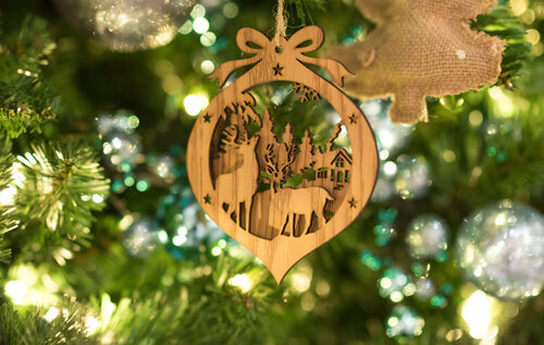 Christmas pendants with motifs