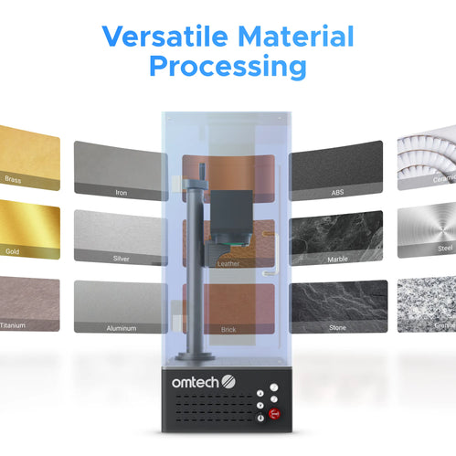 OMTech Fiber Laser Marking Machine with Autofocus