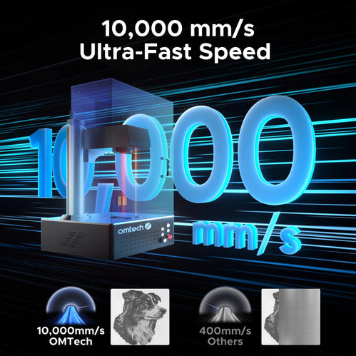 OMTech Fiber Laser Marking Machine with Autofocus