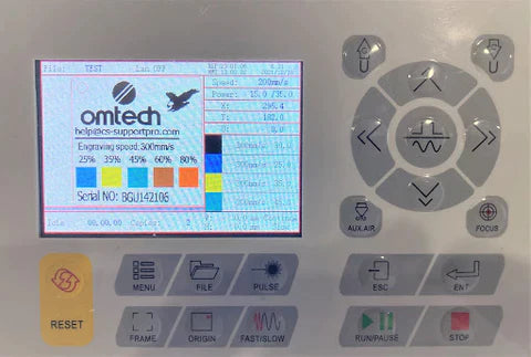 Ruida controller laser test file