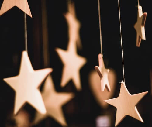 Wooden star topper