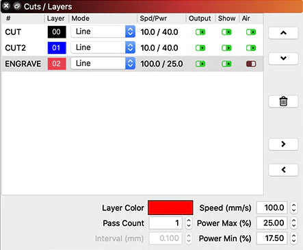 Designing images in Lightburn Laser Software