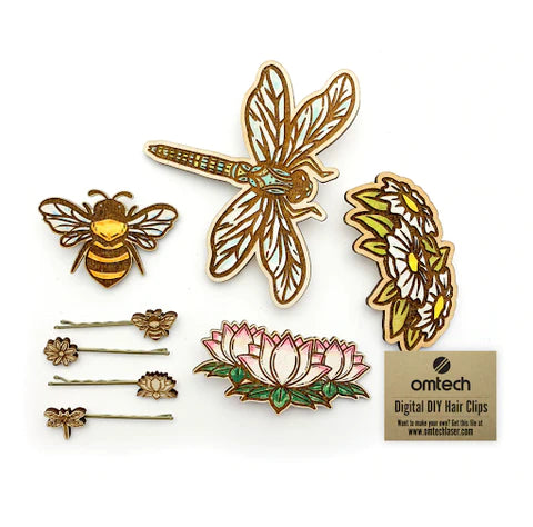 free laser engraving project ideas laser cut hair clips barrettes