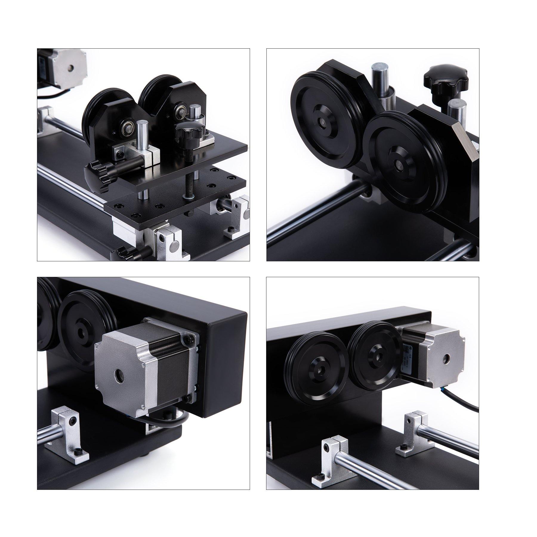 4-Wheel Rotary Cutter and Engraver Rotary Axis