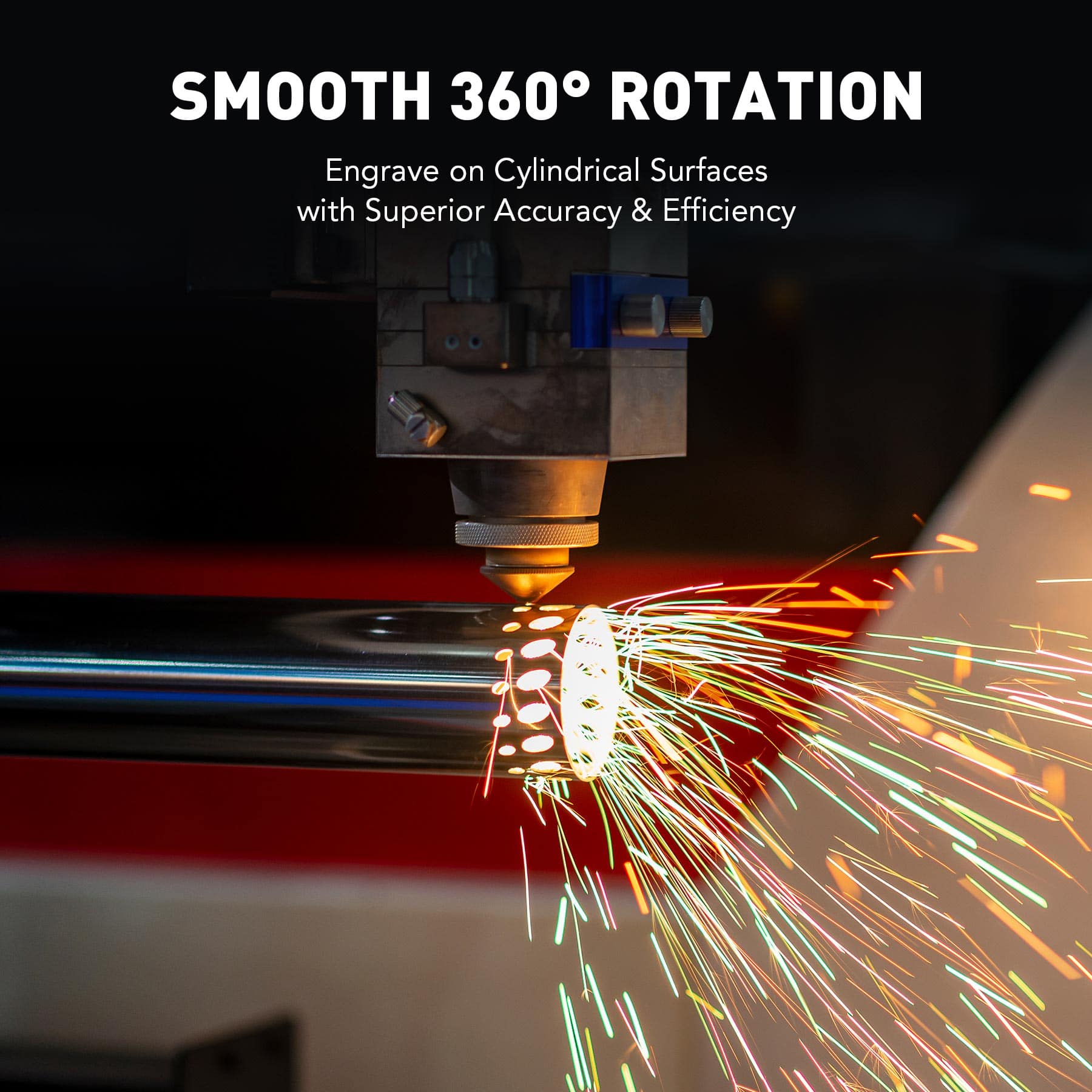 OMTech-80mm-3-Jaw-360-Rotary-Axis-Laser-Marking-Machine