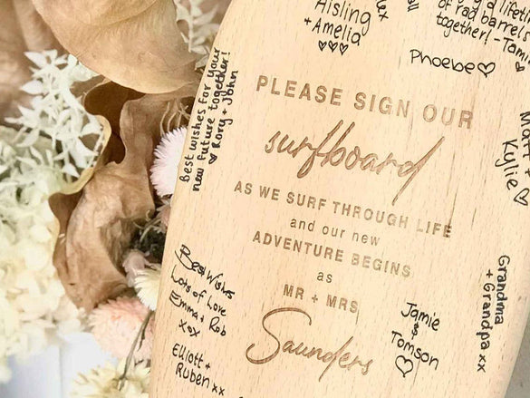 Personalized Wedding Keepsakes with Laser Engraving
