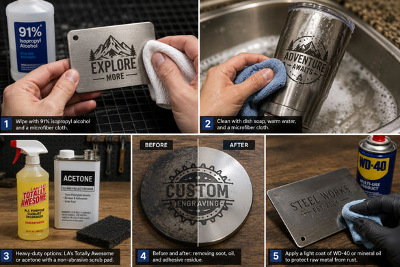 3 methods to clean laser engraved metal
