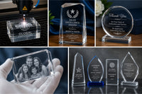 How to Engrave a Crystal Award With a Laser Engraver