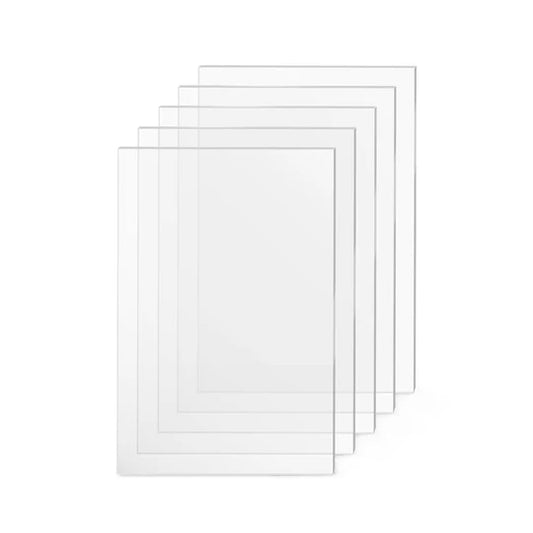 OMTech 10 Pack Clear Acrylic Sheets, 12x8 Inch Plexiglass Sheets for Laser Engraving & Cutting Size