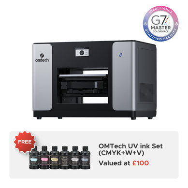 OMTech Spectra A3+ Flatbed UV Printer — Dual Printhead