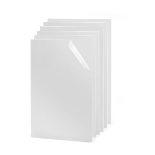 10pcs White Translucent Acrylic Sheets for Laser Engraving & Cutting