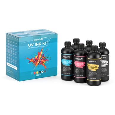 OMTech 500ml Hard UV Ink Set – CMYKWV 6-Pack