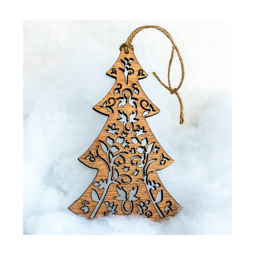 Wood Christmas Tree Ornament CO2 Laser Applications